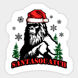 Santasquatch Sticker